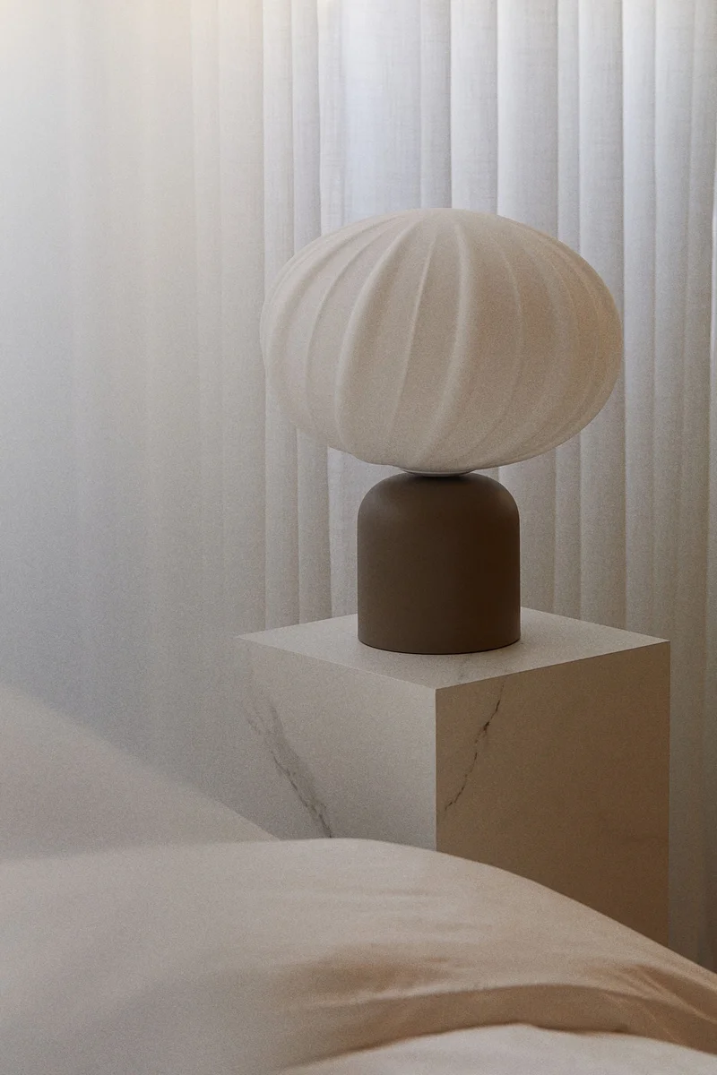 H&M Glass table lamp