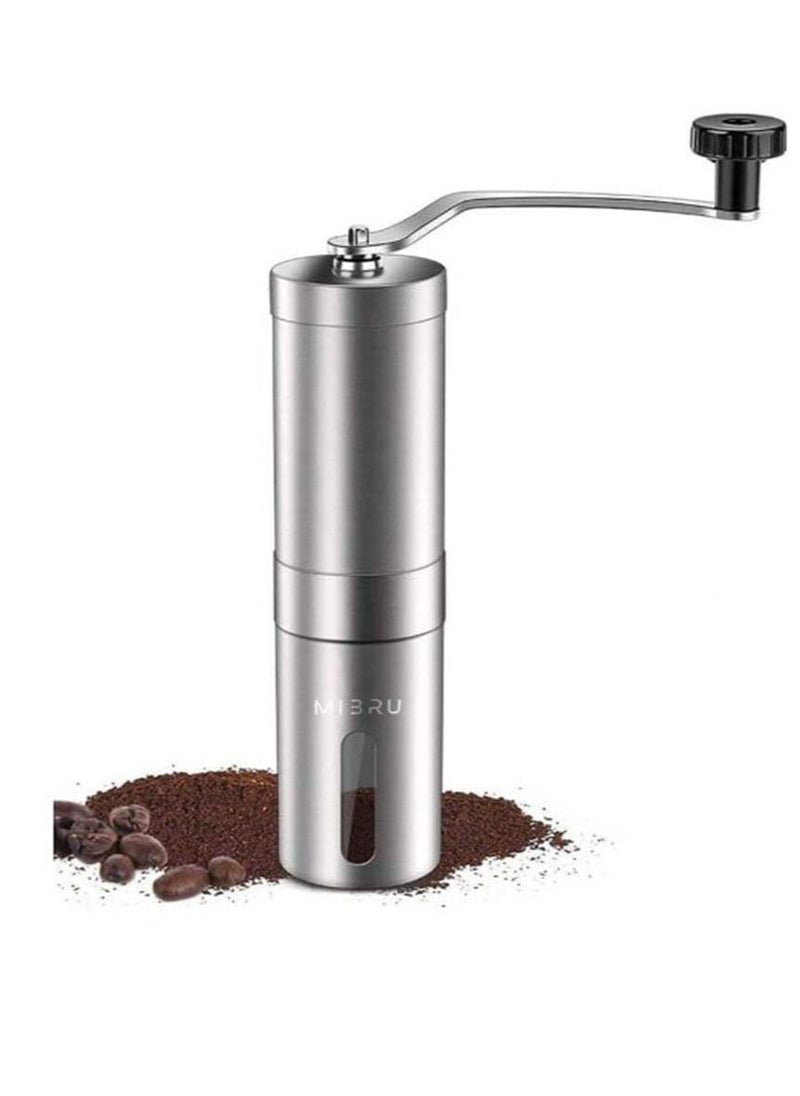 MIBRU - Manual Coffee Bean Grinder 30g Silver/Black - Image 1