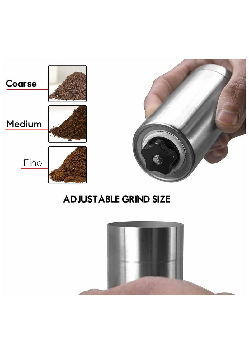 MIBRU - Manual Coffee Bean Grinder 30g Silver/Black - Image 1