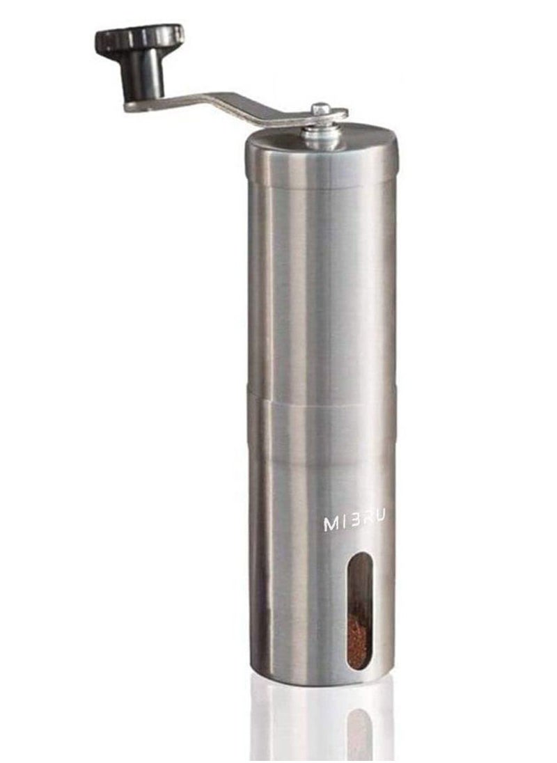 MIBRU - Manual Coffee Bean Grinder 30g Silver/Black - Image 1