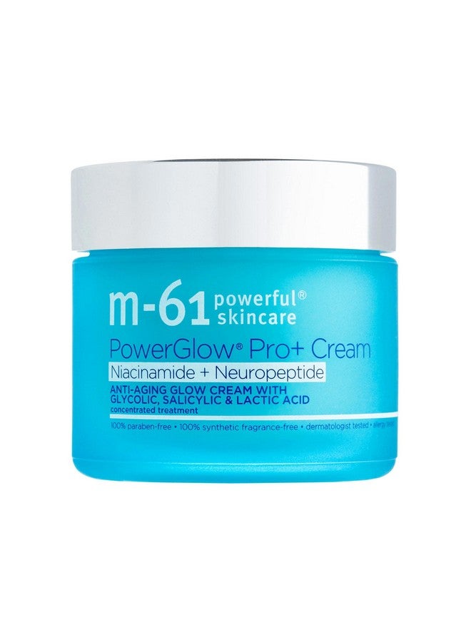 m-61 PowerGlow Pro+ Niacinamide+Neuropeptide Cream - niacinamide and neuropeptide firming and retexturizing cream with glycolic, salicylic and lactic acid - Image 1