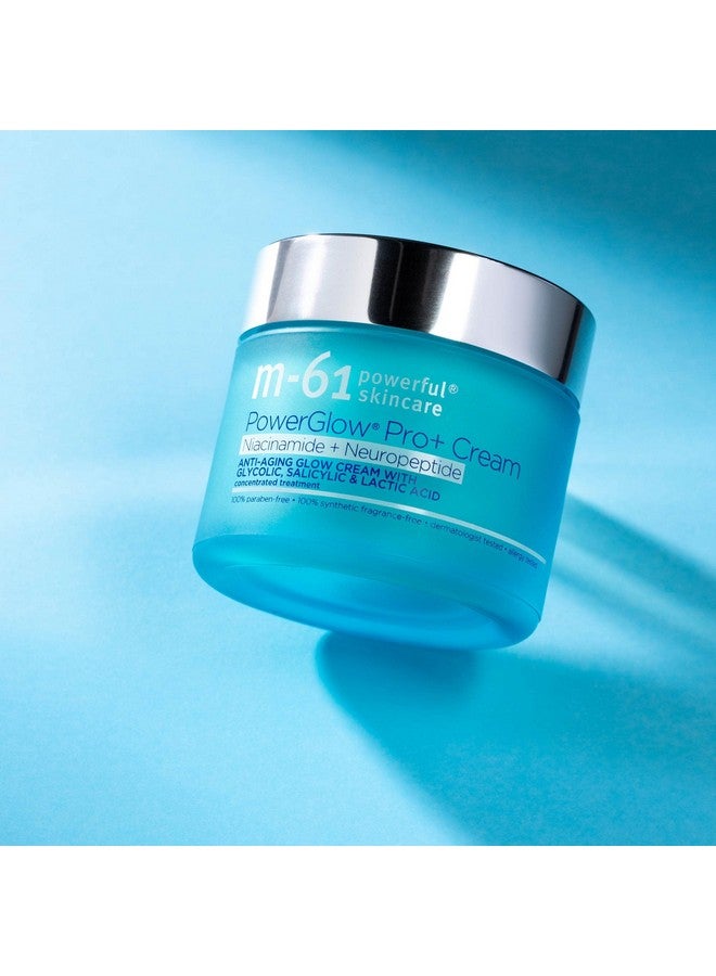 m-61 PowerGlow Pro+ Niacinamide+Neuropeptide Cream - niacinamide and neuropeptide firming and retexturizing cream with glycolic, salicylic and lactic acid - Image 5