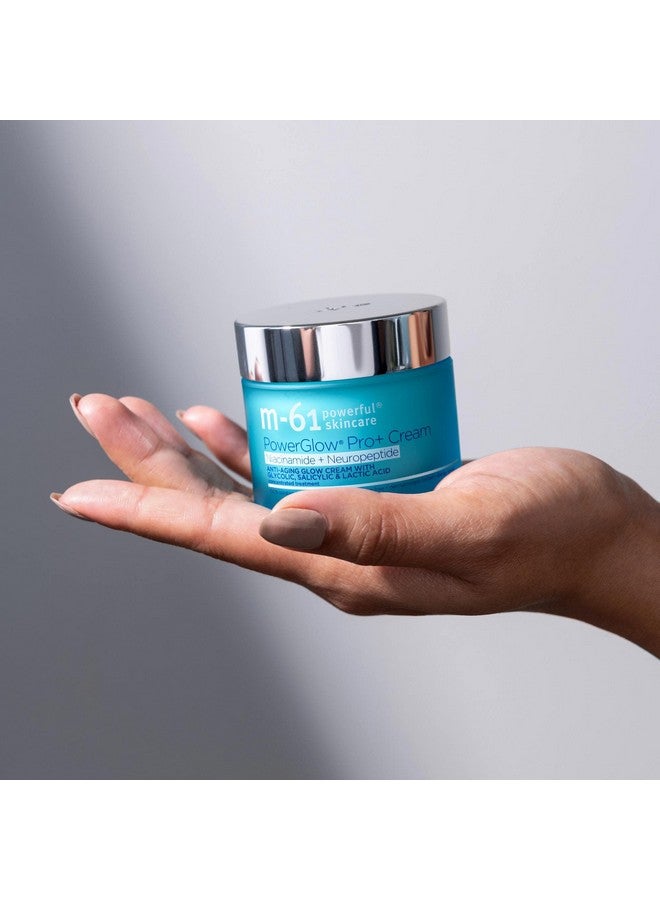 m-61 PowerGlow Pro+ Niacinamide+Neuropeptide Cream - niacinamide and neuropeptide firming and retexturizing cream with glycolic, salicylic and lactic acid - Image 4