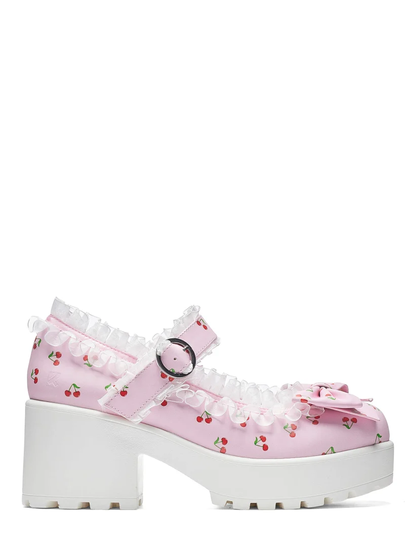 KOI Pink Tira Mary Janes Shoes 'Pink Cherry Bakewell Edition' for Women | Best Price UAE