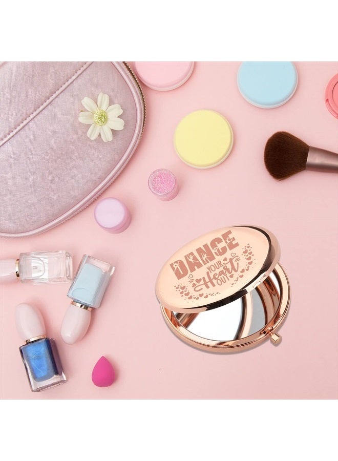PLITI Dance Compact Mirror Dancer Gift Dance Teacher Appreciation Gift Dance Your Heart Out Inspirational Pocket Mirror (Dance Heart Out CMrg) - Image 3