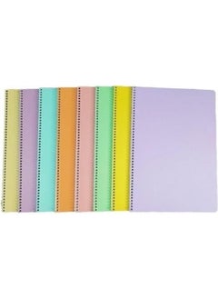 Flex Pastel 72 Sheets A4 PP Cover Spiral Notebook (6 Squared)