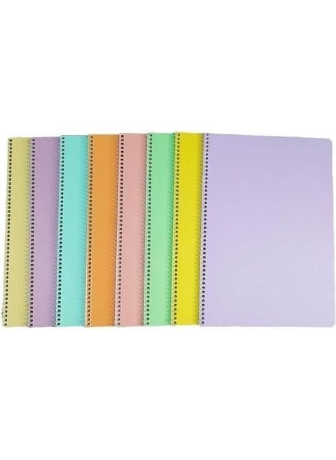 Flex Pastel 72 Sheets A4 PP Cover Spiral Notebook (6 Squared)