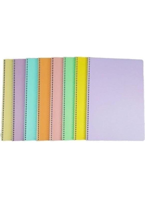 Mynote Flex Pastel 72 Sheets A4 PP Cover Spiral Notebook (6 Squared) 