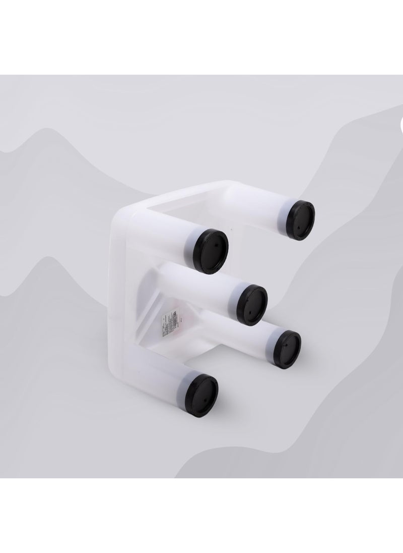 NAYASA Nayasa Plastic Strong Patla Durable Stool for Home Light Weight Stool Multipurpose Stool Stool for Kitchen and Bathroom No 516 White  - Image 3
