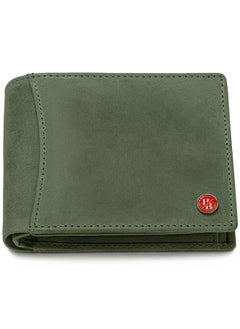 HORNBULL HORNBULL Themes Green RFID Blocking Leather Wallet for Men | Wallets Men Leather | Mens Wallet  - Image 1