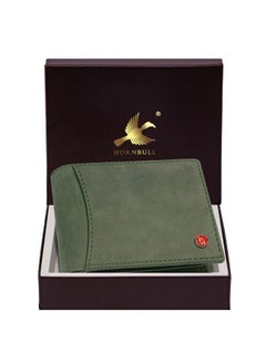 HORNBULL HORNBULL Themes Green RFID Blocking Leather Wallet for Men | Wallets Men Leather | Mens Wallet  - Image 2
