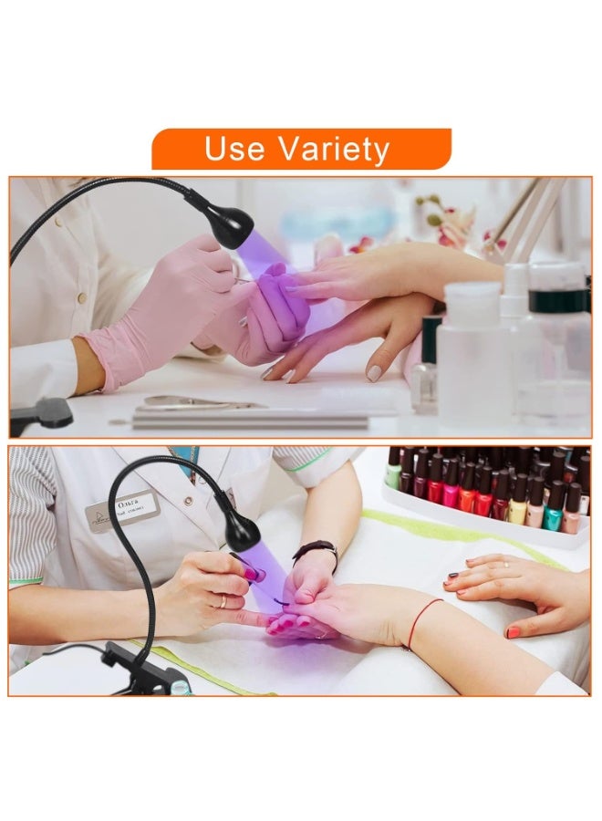 Generic UV Nail Lamp, LED Nail Curing Lamp, Portable and Flexible Gooseneck Lamp, USB Plug and Play  3 Watts  - Image 2