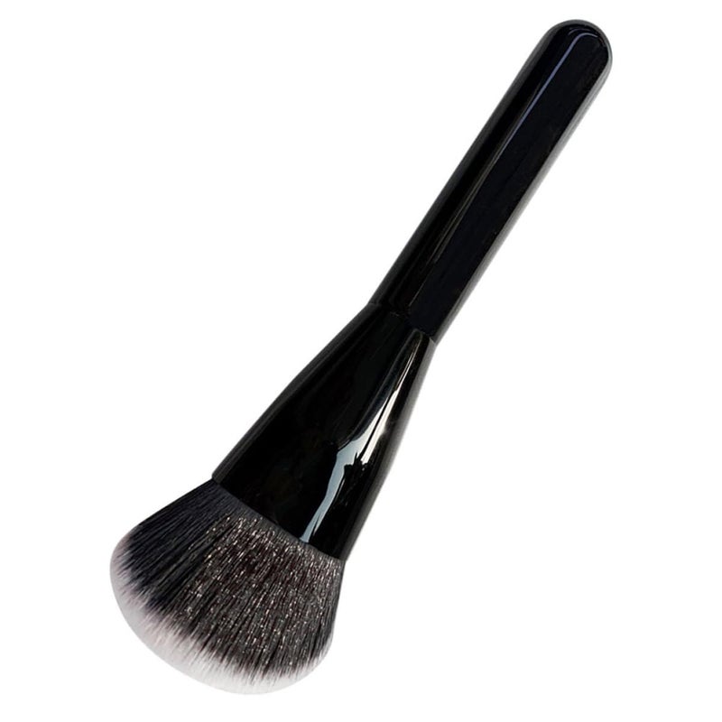 Foundation Brush Makeup Brush Angled Liquid Foundation Applicator Black for Women Facial Makeup - Image 1