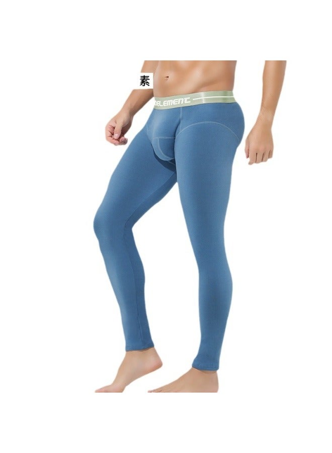 Austrian Element ملابس داخلية شتوية للرجال، سراويل طويلة من قطعة واحدة مبطنة بالفراء السميك، سراويل دافئة، سراويل ضيقة، سراويل ضيقة للجسم، سراويل من القطن - Image 5