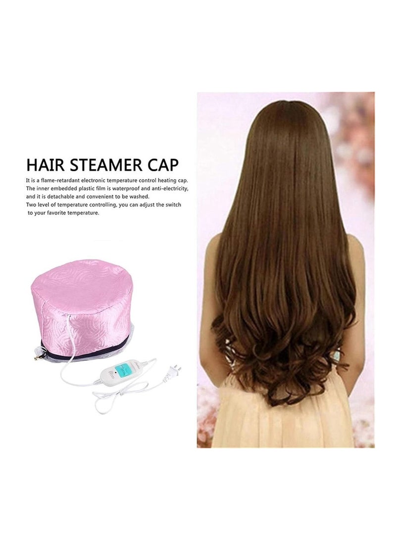 AMM Hair Care Thermal Head Hair Spa Cap Beauty Steamer Nourishing Heating Electric Nourishing Hair Care Cap Pink - Image 4