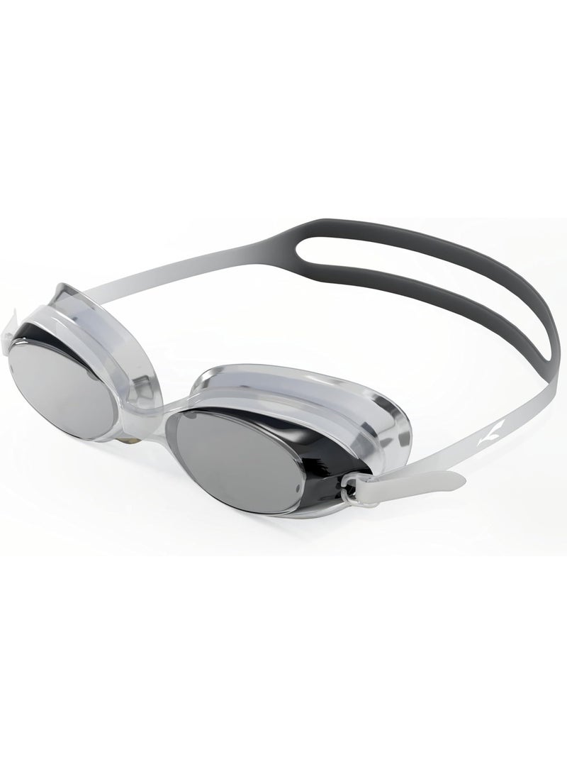 كونيكس نظارات سباحة مقاومة للضباب مع حماية من الأشعة فوق البنفسجية للرجال والنساء | رؤية واسعة مع راحة السيليكون وحزام قابل للتعديل | مثالية للبالغين والأطفال (أسود) - Image 1