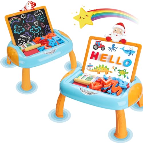 Cokzer Toys for 12 Year Old Boys Toddler Boy Toy with Magnetic Letters and Numbers Learning and Educational Toys for 1 2 Year Old Boys Birthday BlueOrange - Image 1