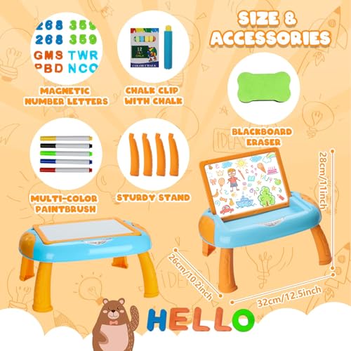 Cokzer Toys for 12 Year Old Boys Toddler Boy Toy with Magnetic Letters and Numbers Learning and Educational Toys for 1 2 Year Old Boys Birthday BlueOrange - Image 5