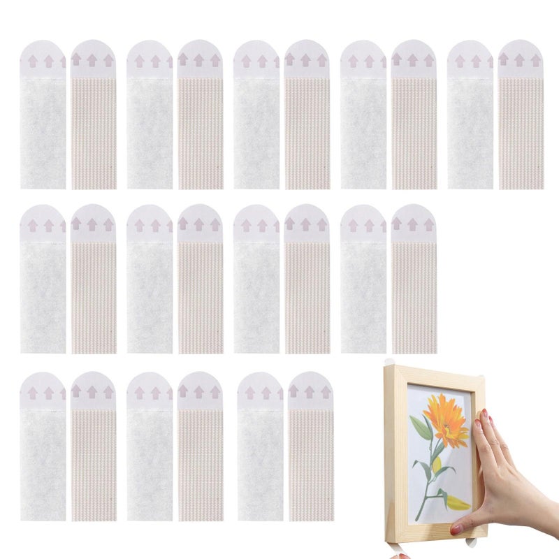 Heavy Duty Removable Picture Hanger Strips 12 Pairs No Damage To Walls - Image 2