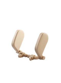 Car Seat Headrest Cushion, Infant Car Seat Head Support, High-Quality Neck Pillow for Car Seats, Fully Adjustable for Kids and Adults (Beige)