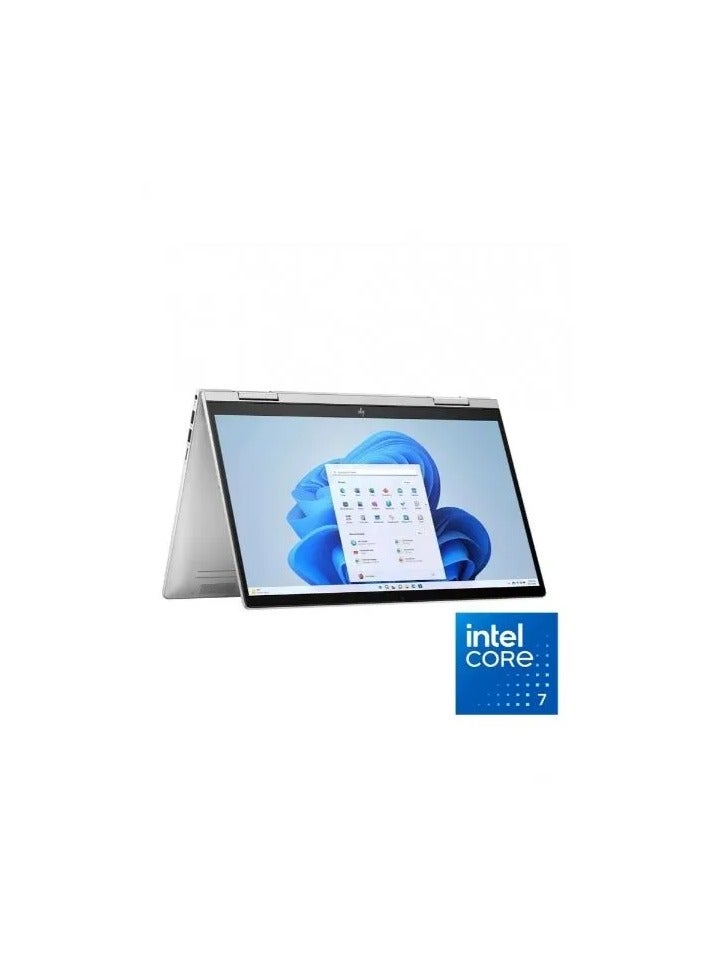 HP Envy X360 2-IN-1 14-es1023dx Laptop - Intel Core 7 150U 10-cores, 16GB, 512GB SSD, Intel Graphics, 14" FHD (1920X1080) Touch,  Backlit Keyboard, Windows 11, l silver English/Arabic silver - Image 3