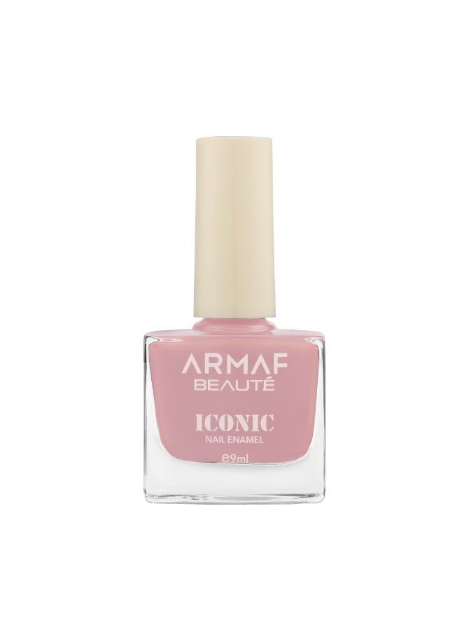 Armaf Beaute Iconic Nail Enamel 022 Pretty, 9ml | High Shine Nail Polish | Chip-Resistant Formula | Smooth Gloss Finish | Long-Lasting & Easy Application - Image 1