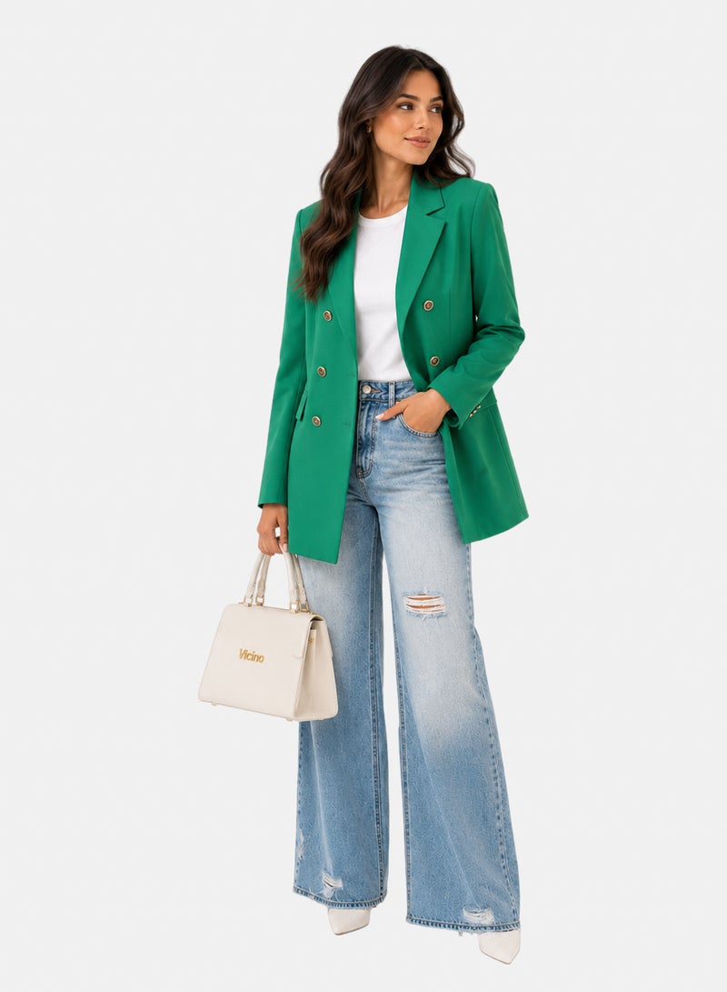 Vicino Chic Double-Button Tailored Blazer for Women - Image 1