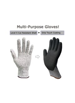 Y&D Gardening Gloves, 2 Pairs Grip Cut Resistant Gloves for Men, Lightweight Men Yard Work, Level 5 Protection, Outdoor DIY Garden Fishing Car Multipurpose  - Image 5