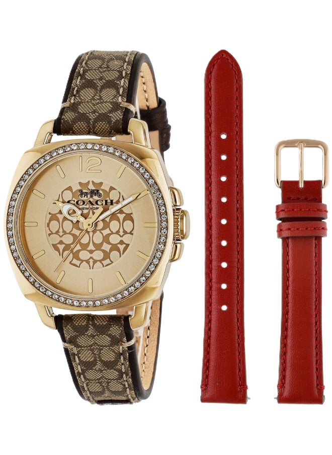 COACH Women's Multicolour Dial Analog Quartz Watch 34 mm -  14000091 