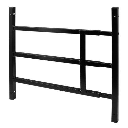 Defender Security Prime-Line S 4747 Carbon Steel Fixed 3-Bar Window Grill for Home Security and Child Safety, 15-3/4 In. to 23-1/2 In., Blacke (1 Set) - Image 1