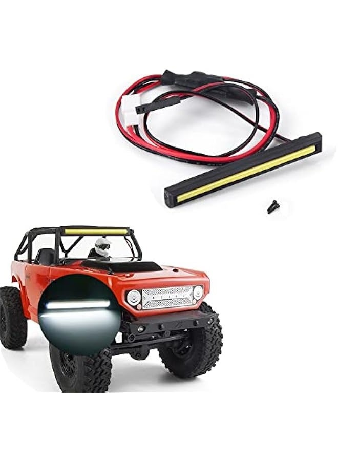 Loquat 1/24th RC Car Light Bar LED Roof Lamp White Color Upgrades for Axial SCX24 Deadbolt AXI90081 RC Crawler Car Accessories Parts (90081) - Image 1