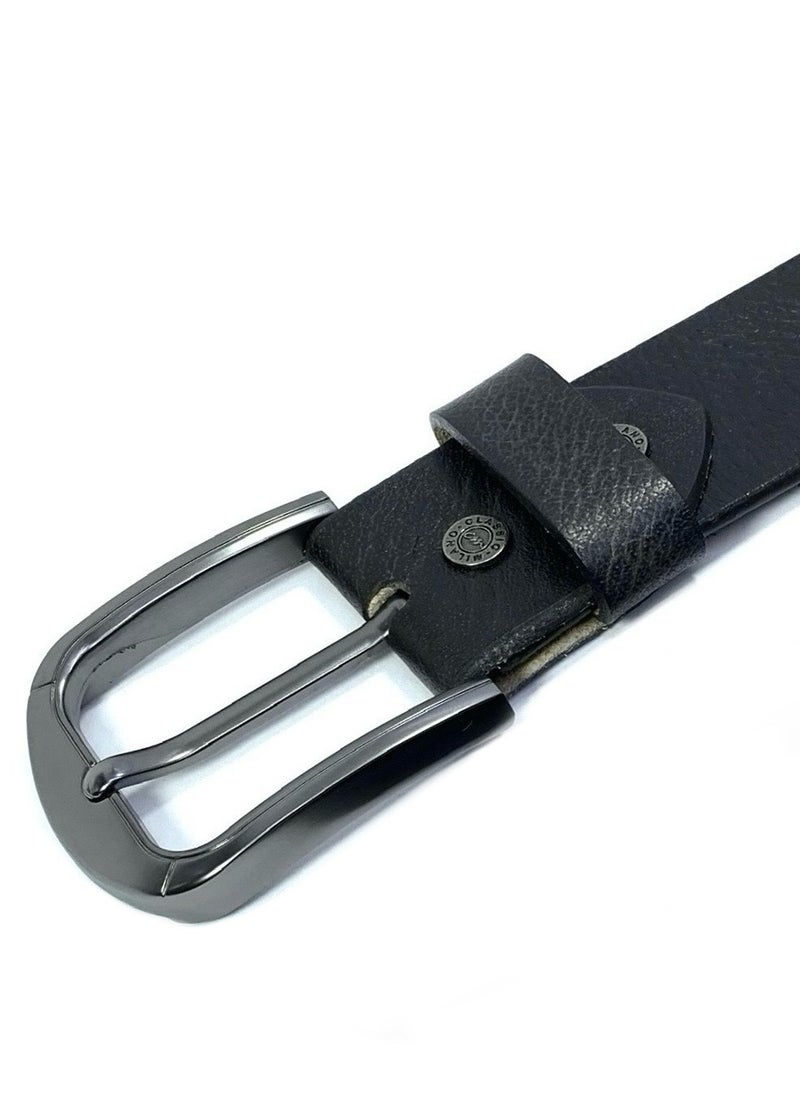 Classic Milano Classic Milano Genuine Leather Belt for Men - Semi-Casual & Party Wear Belt for Jeans, Casual Outfits, and Gifts  - Image 3