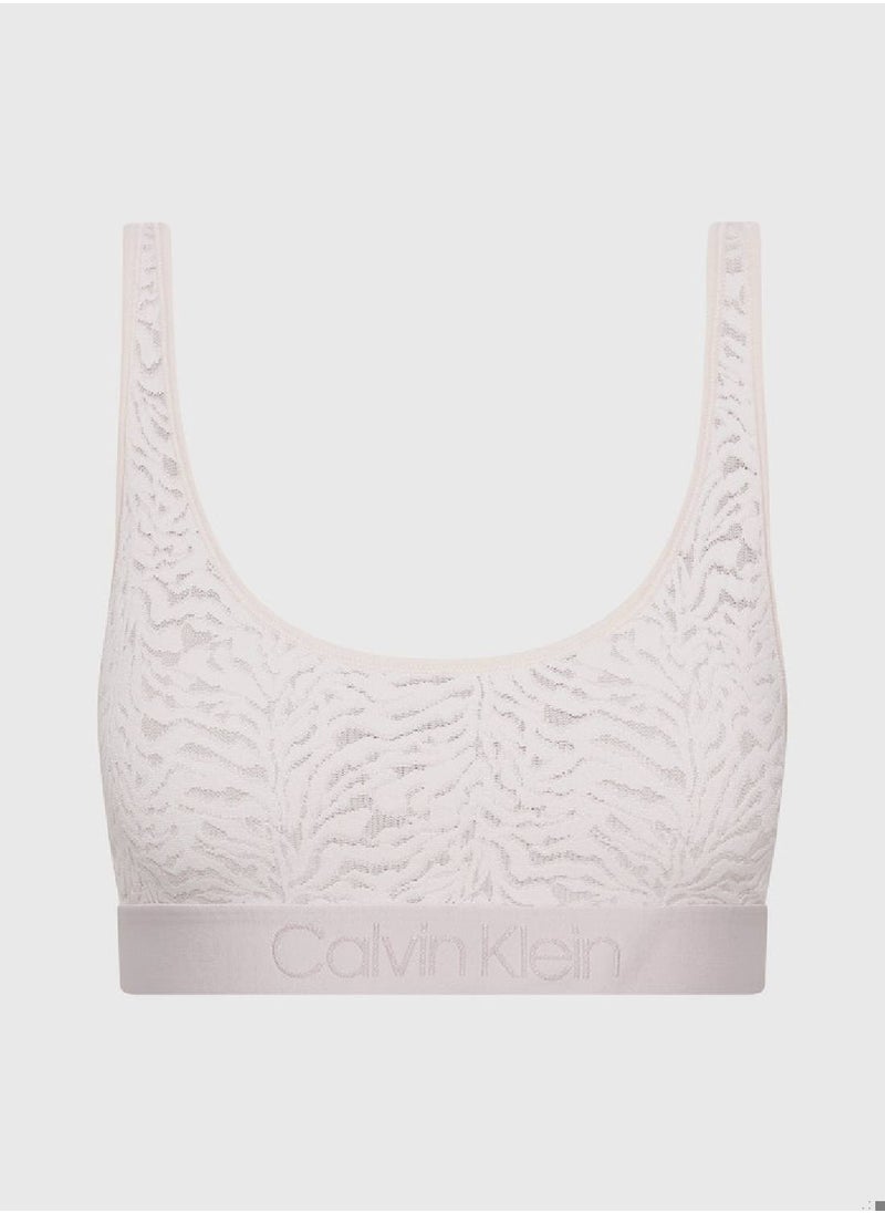 CALVIN KLEIN - Women's Lace Bralette - Intrinsic - Polyamide, White - Image 1