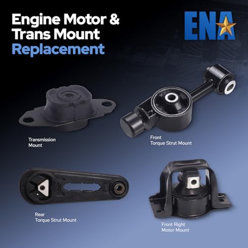 ENA Engine Motor Mount Compatible with 2007-2012 Nissan Versa 1.8L 2009-2014 Cube 1.8L Transmission Replace A4312 A4318 A4320 A4323 Set of 4 - Image 2
