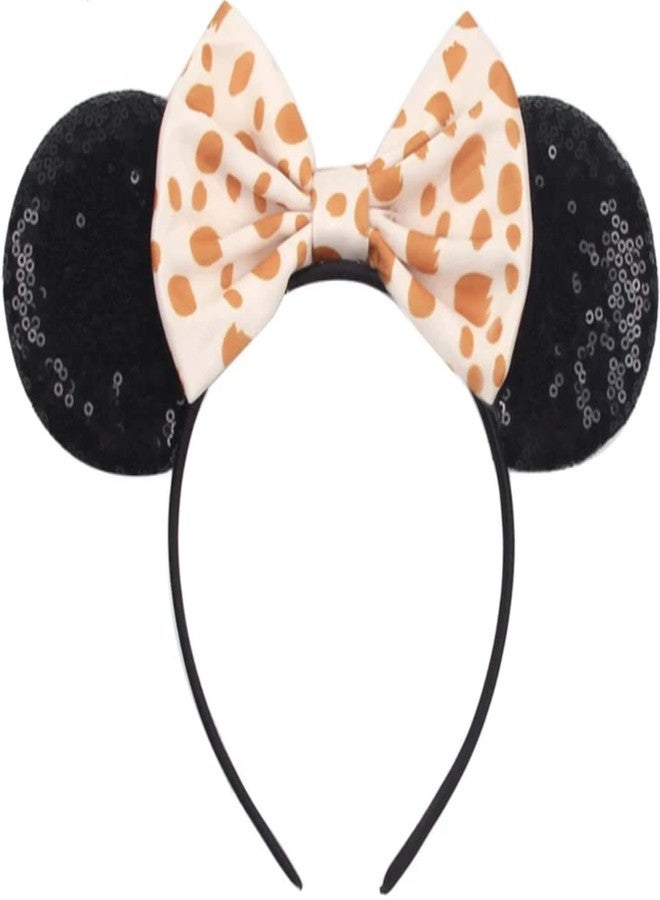 CLGIFT Giraffe Minnie Ears, Animal Kingdom Ears, Giraffe Minnie (Giraffe) Blue - Image 1