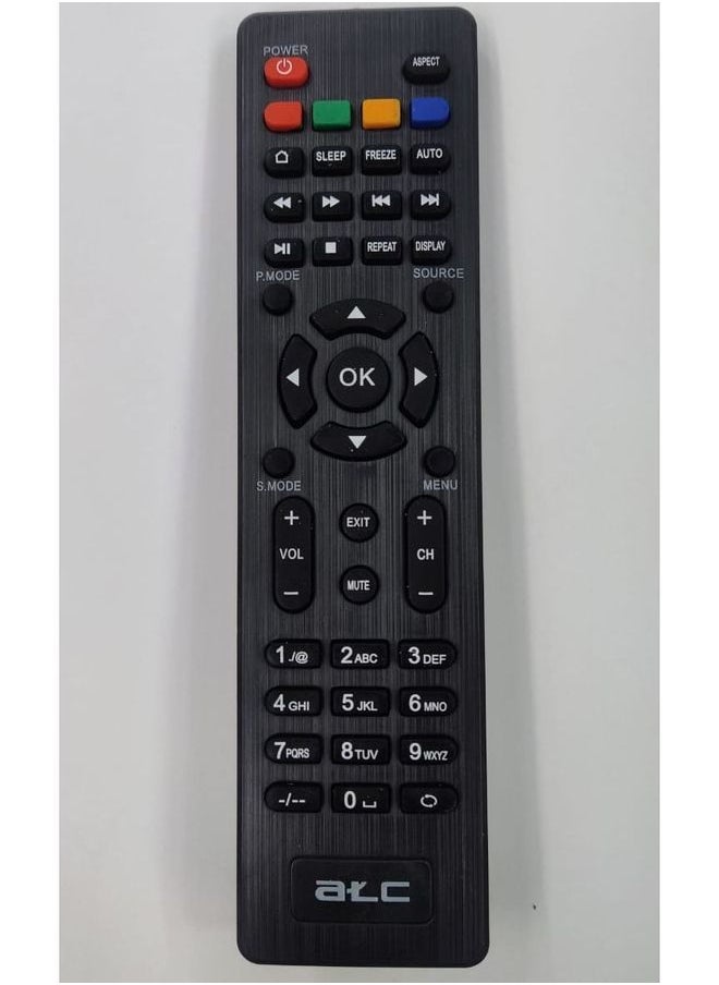 ATC Remote COMPATIBLE WITH SOLID SET TOP BOX Remote Controller  (Black) 