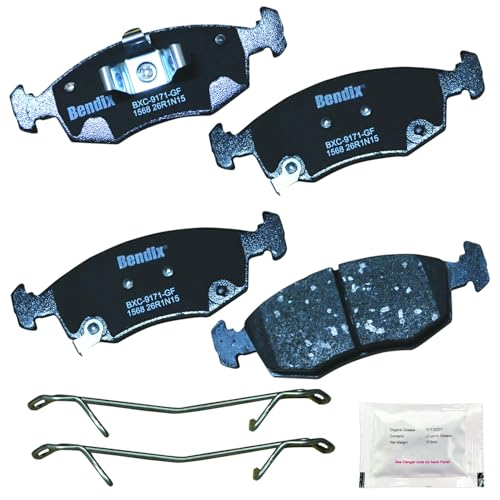 Bendix Priority1 CFC1568 Ceramic Front Brake Pads for Fiat 500 2017-2012, Palio 2011-2010, Palio 2020-2013 - Image 1