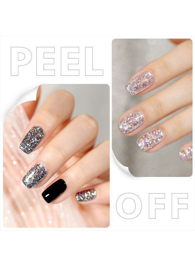 GAOY Peel Off Gel Base Coat for Gel Nail Polish, 16ml Peelable Clear Foundation for Use with UV LED Nail Lamp - Image 4