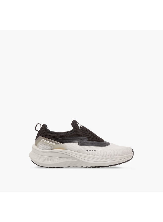 Kappa Men's Logo Print Slip-On Sports Shoes with Pull Tab - Image 3
