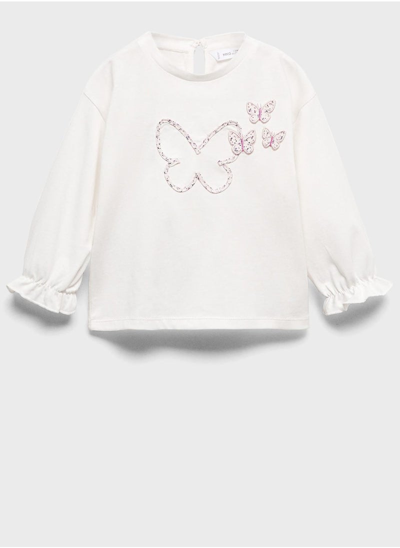 MANGO - Infant Butterfly T-Shirt - Image 1
