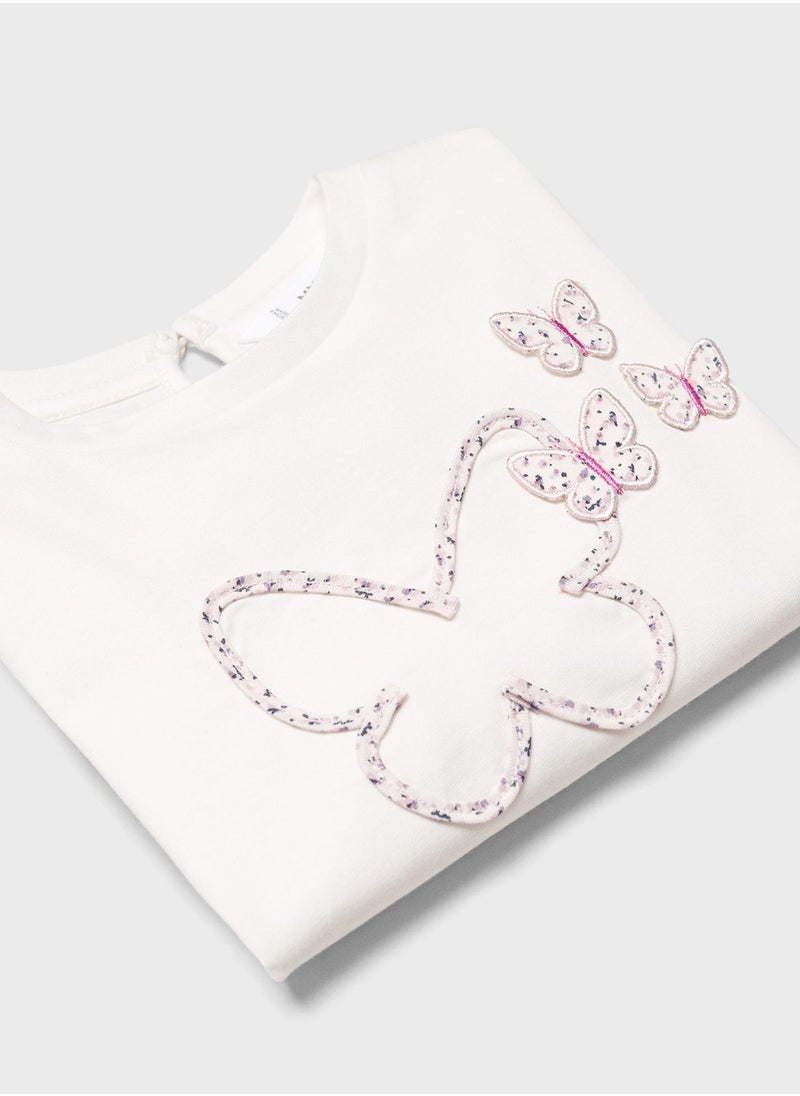 MANGO - Infant Butterfly T-Shirt - Image 1