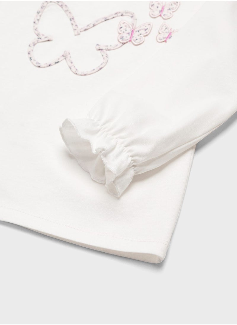 MANGO - Infant Butterfly T-Shirt - Image 1