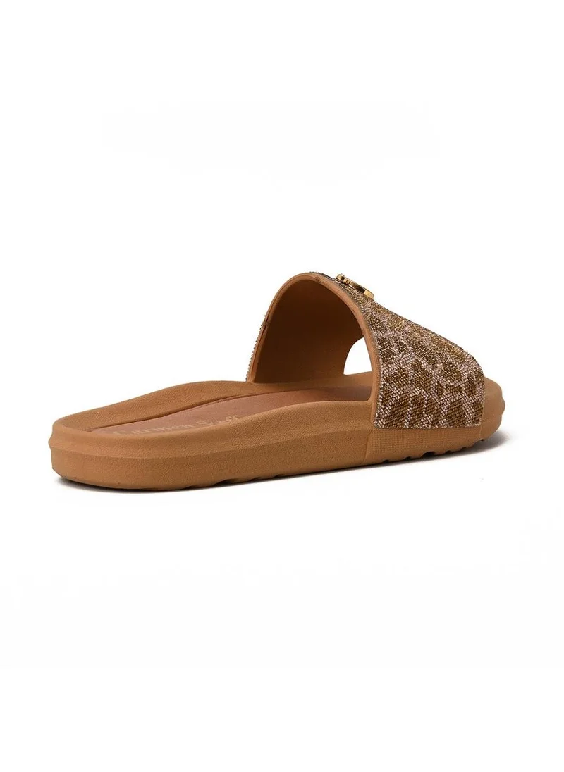 Carmen Steffens  Flip-Flops Slide CS Gold for Women | Best Price UAE