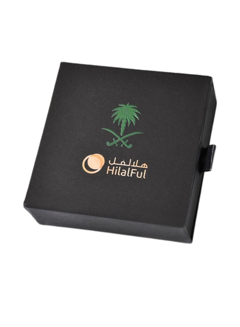 Hilalful HilalFul KSA National Day 33 Beads | 33 Beads | Muslim Rosary Beads for Dhikr, Prayer For Men & Women| Unisex | Gift for Eid, Ramadan, Hajj, Umrah | Tasbeeh Set | Prayer Accessories | Green - Image 2