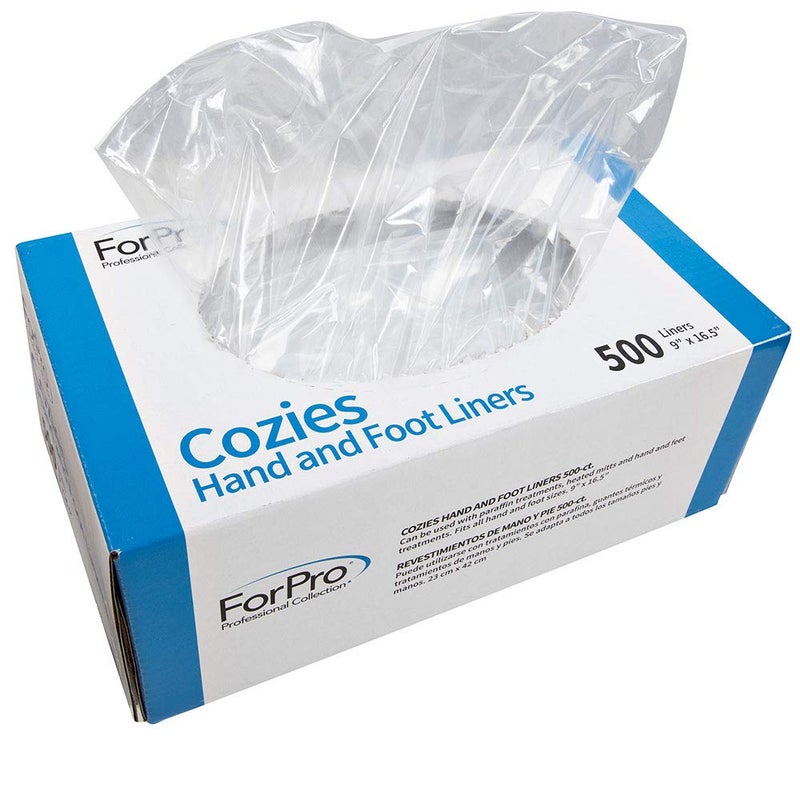 ForPro Professional Collection Cozies Hand and Foot Liners, Paraffin Wax Liners for Hands and Feet, Heated Mitts and Booties, 500-Count - Image 1