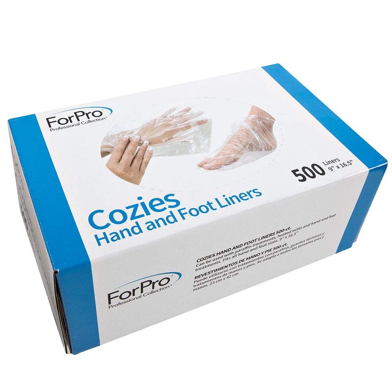 ForPro Professional Collection Cozies Hand and Foot Liners, Paraffin Wax Liners for Hands and Feet, Heated Mitts and Booties, 500-Count - Image 2