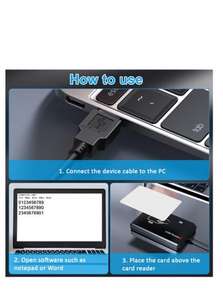 RFID Card Reader, 125KHz/13.56Mhz Dual Frequency RFID Scanner Read 1326 Family Proximity Cards NFC Card, Support ISO14443-A/B Protocol, IC Reader Compatible with iPhone Android Mac OS Type C Port - pzsku/Z94C6C61116D27C31D7A8Z/45/_/1708755595/8d24dd7a-6ac1-4fdf-8b48-48062fb6a568