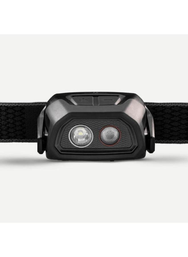 فوركلاز كشاف رأس قابل لإعادة الشحن 300 لومن وبطارية 3 فولت ومنفذ USB - أسود - Image 3