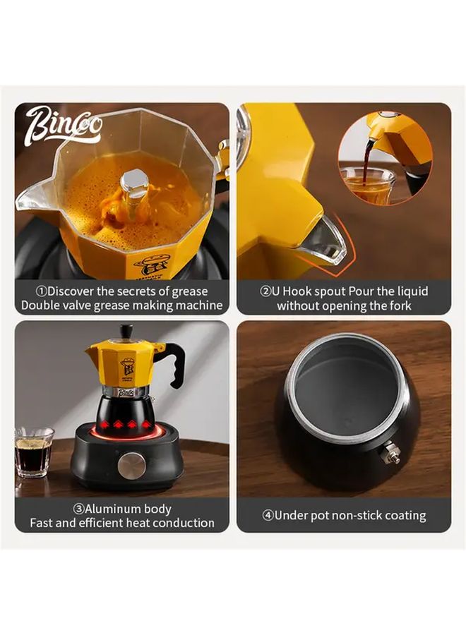 Green Black Dual Valve Moka Pot 2cup Set With 100pcs Filter Papers - Image 4