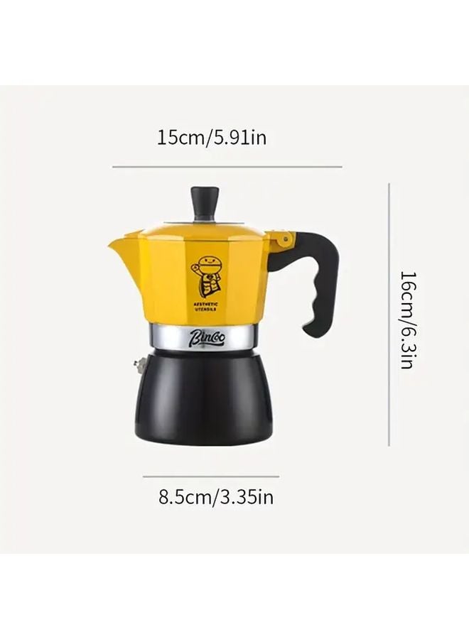 Green Black Dual Valve Moka Pot 2cup Set With 100pcs Filter Papers - Image 3